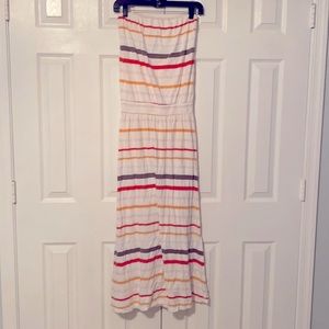 Strapless maxi dress